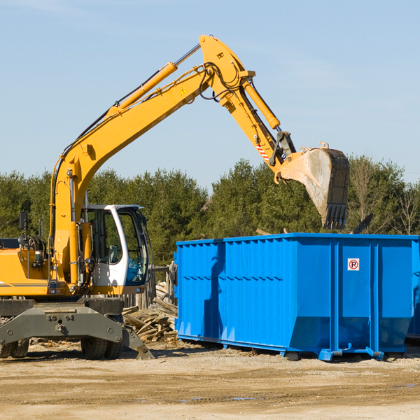 can i choose the location where the residential dumpster will be placed in Dacoma Oklahoma